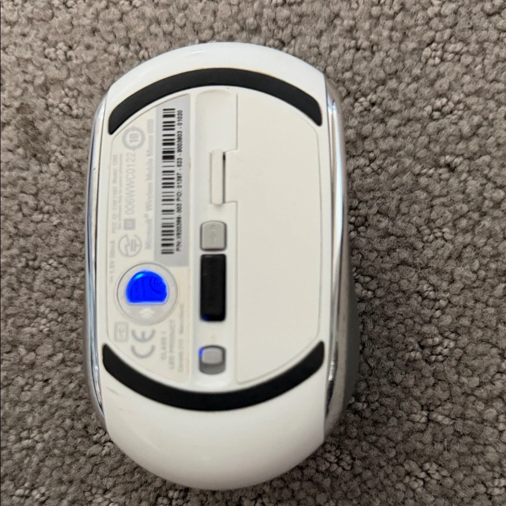 Microsoft Wireless White Mouse